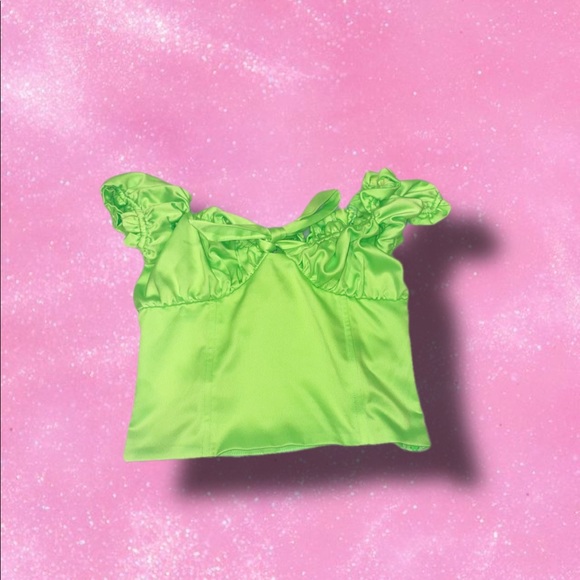 GREEN I.AM.GIA NAOMI TOP💕 - Picture 2 of 4